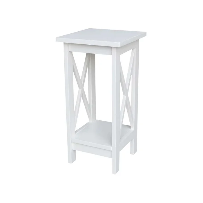 International Concepts – 24in X-Sided Plant Stand in White Finish – OT08-3071X