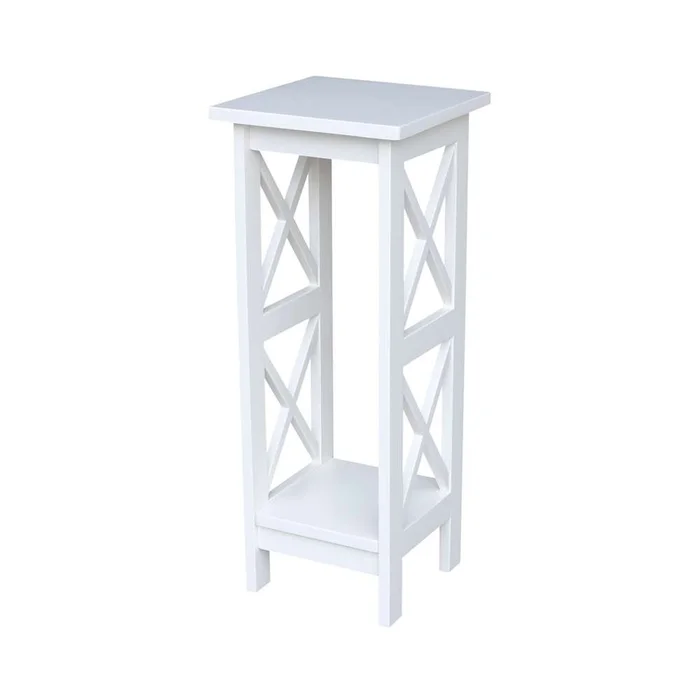 International Concepts – 30in X-Sided Plant Stand in White Finish – OT08-3070X