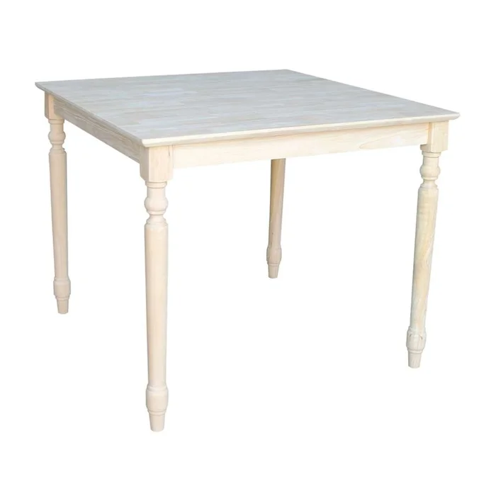 International Concepts – Solid Wood Top Table – Turned Legs – K-3636-330T
