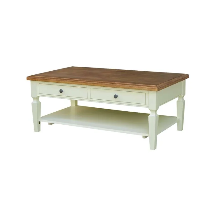 International Concepts – Vista Coffee Table in Hickory/Shell Finish – OT79-15C