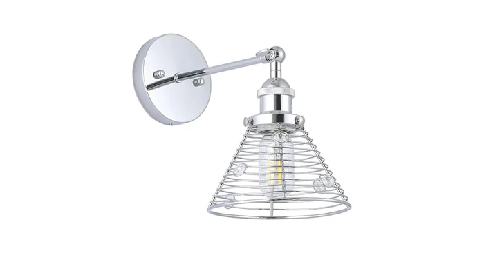 James Allan 10″ Tall Wall Sconce with Crystal Accents