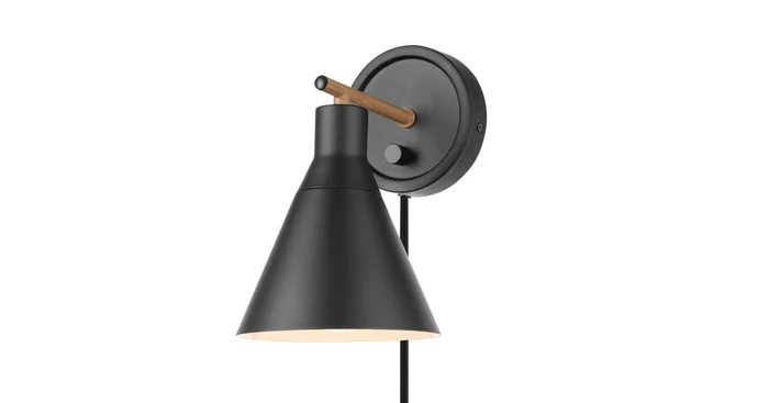 James Allan 10″ Tall Wall Sconce with Metal Shade