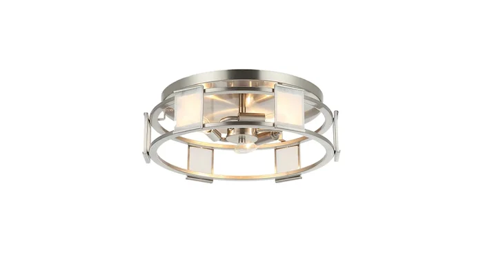 James Allan 3 Light 15″ Wide Flush Mount Drum Ceiling Fixture