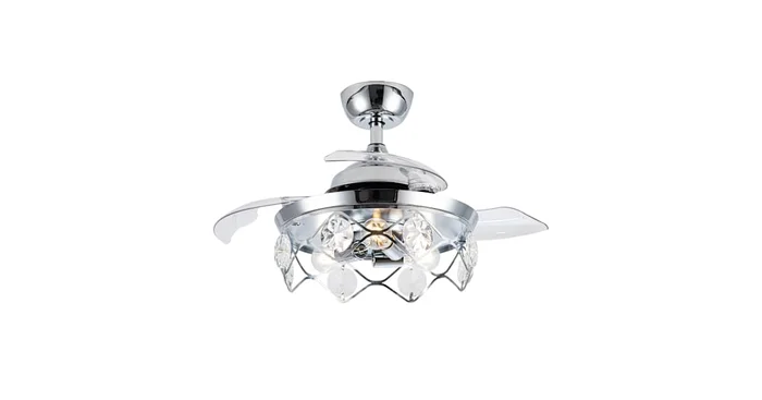 James Allan 36″ 3 Blade Indoor Ceiling Fan with Crystal Accents