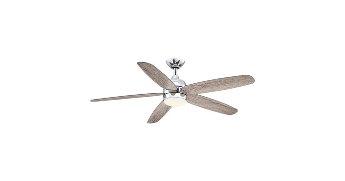 James Allan 52″ 5 Blade Indoor LED Ceiling Fan with Glass Shade