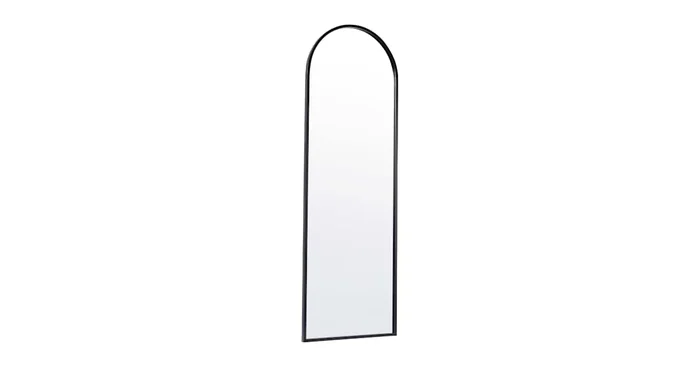 James Allan Mila 22″W x 65″H Arched Beveled Metal Framed Accent Mirror