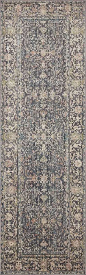 Jean Stoffer x Loloi – Bradbury Midnight/ Multi 2-6in x 12-0in Runner Rug – BRADBRU-01MDML26C0