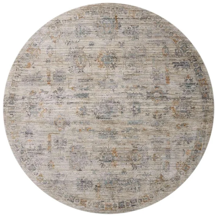Jean Stoffer x Loloi – Katherine Pebble / Ocean 9-6in x 9-6in Round Area Rug – KESSKES-04PPOC960R
