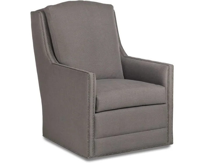 Jessica Charles Casey Track Arm Swivel Chair #Colfax Slate (Grade 130)