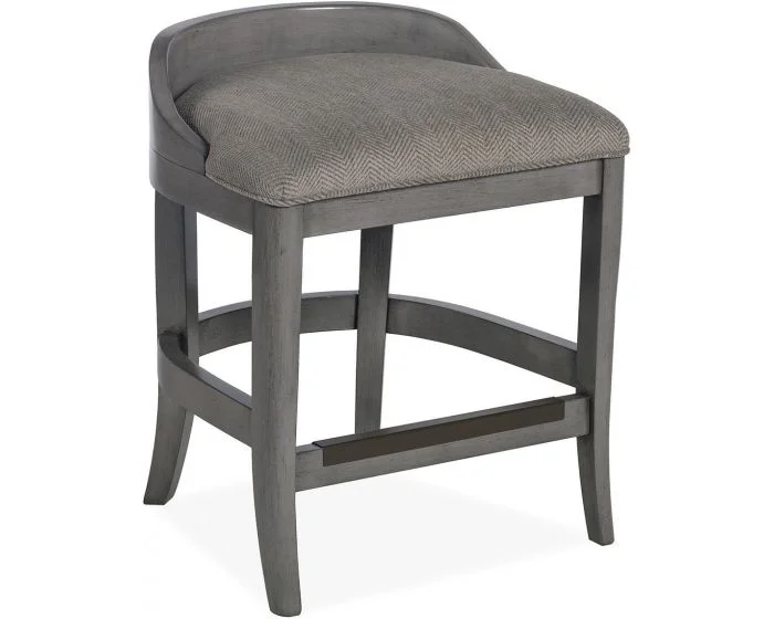 Jessica Charles Ethan Vanity Stool #Justify Slate (Grade 100)