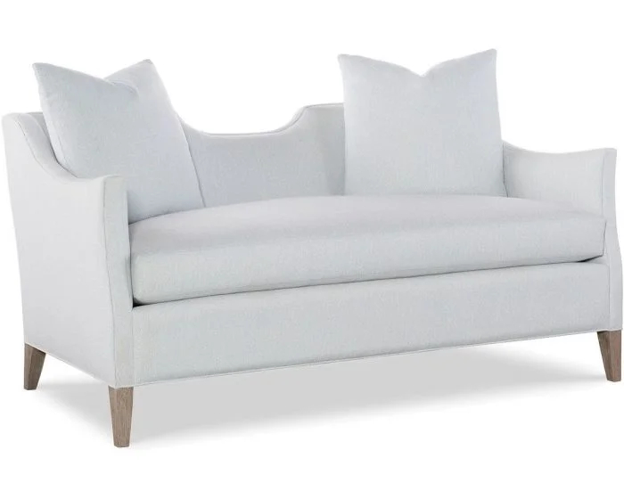 Jessica Charles Fauna Settee #Lowder Arctic (Grade 50)