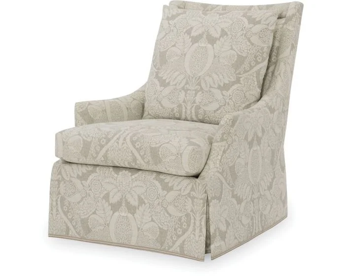 Jessica Charles Hope Swivel Chair #Annabelle Linen (Grade 130)