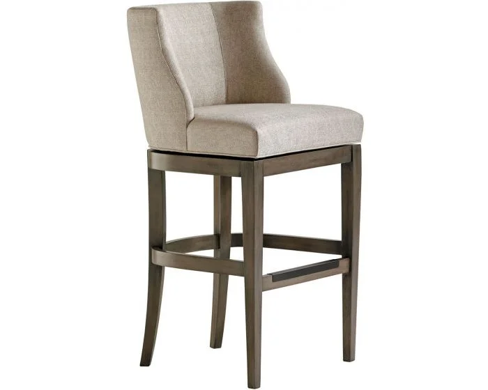 Jessica Charles Oscar Memory Swivel Barstool #Simplicity Linen (Grade 160)