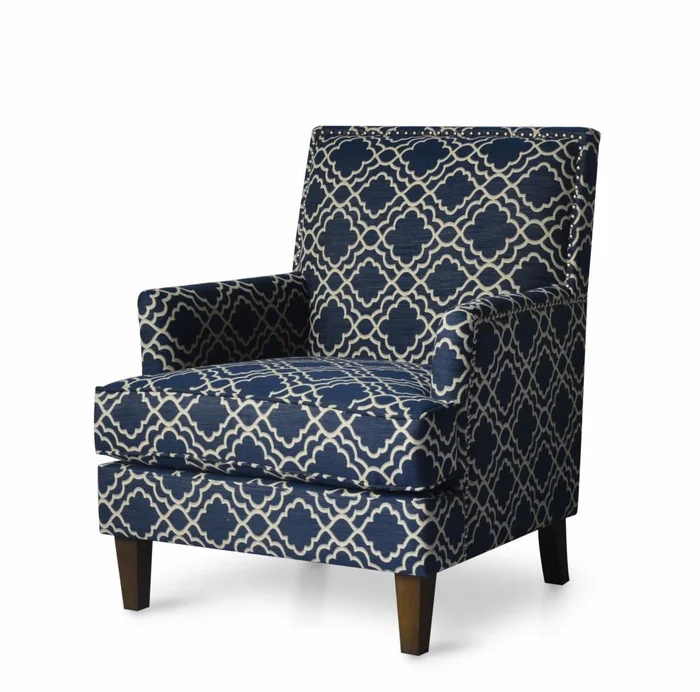 Jofran – Aubrey Accent Chair in Marine – AUBREY-CH-MARINE