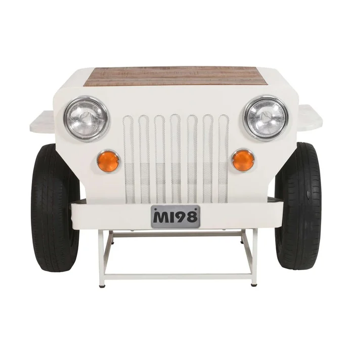 Jofran – Glory Days Weekender Vintage Military Vehicle Console Table Lounge Home Bar with Wine Rack in 0 – 2323-WEEKENDER