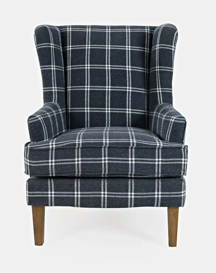 Jofran – Lacroix Accent Chair – Navy – LACROIX-CH-NAVY