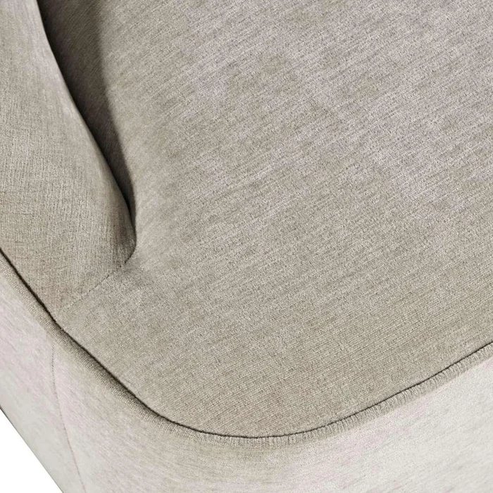 Jofran – Lulu Mid-Century Modern Upholstered Casual Swivel Accent Chair, Taupe – LULU-SW-TAUPE