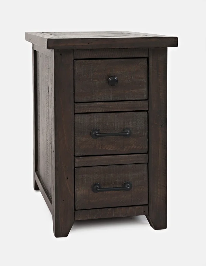 Jofran – Madison County Harris Power Chairside Table in Barnwood – 1700-18