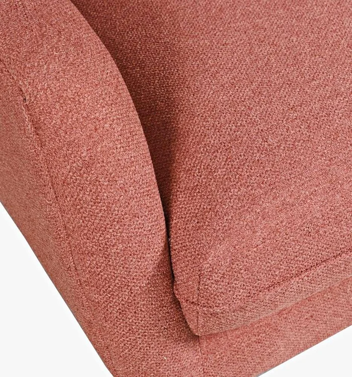 Jofran – Theo Mid-Century Modern Contemporary Upholstered Accent Chair, Rose – THEO-CH-ROSE