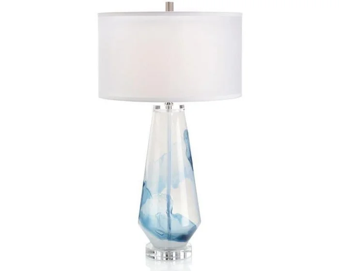 John Richard 32.5″ Blue Cloud Glass Table Lamp – #JRL-10034 – (Quick Ship) (Dropshippable)