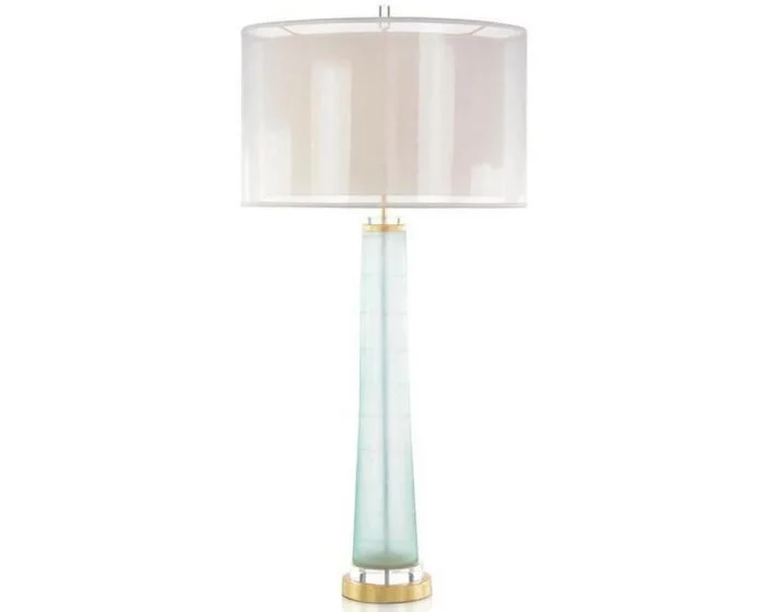 John Richard 39″ Pale Aqua and Gold Lamp – #JRL-10109 (Dropshippable)