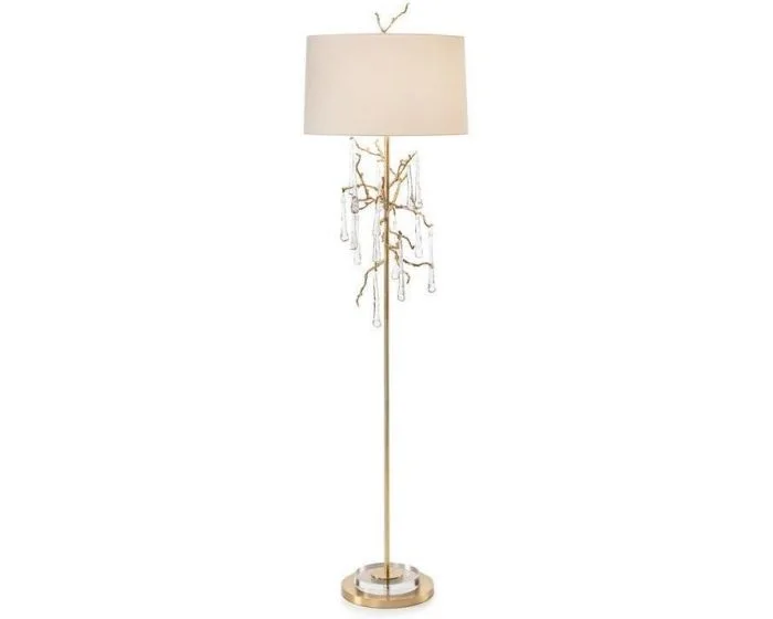 John Richard 70″ Crystal Drip Floor Lamp – #JRL-9880 – (Quick Ship)