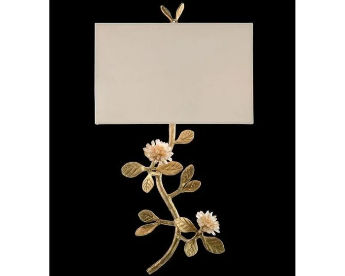 John Richard Quartz Flower Single Light Wall Sconce – #AJC-9127 – (Quick Ship) (Dropshippable)