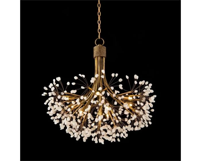 John Richard Quartz Nine Light Chandelier – (Quick Ship)