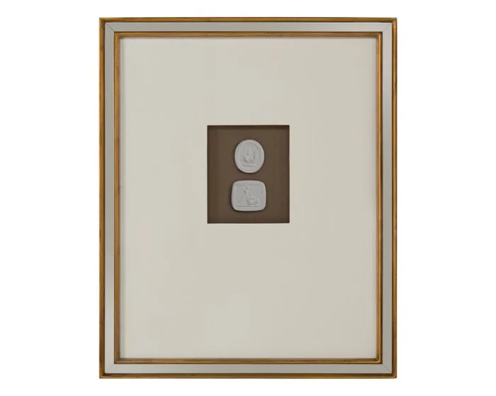 John Richard Wall Decor Mahogony Intaglio VI (Dropshippable)