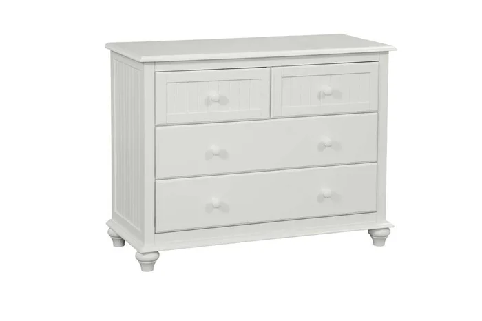 John Thomas Furniture – Cottage – 4 Drawer Chest in Pure White – BD08-2004N