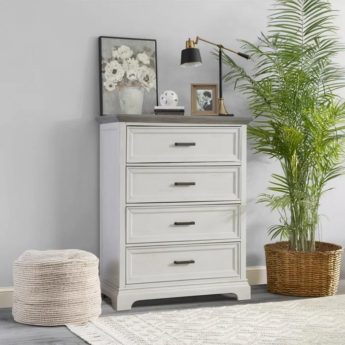 John Thomas Furniture – Summit – 4D Chest in Mist & Heather Gray – BD85-3005N