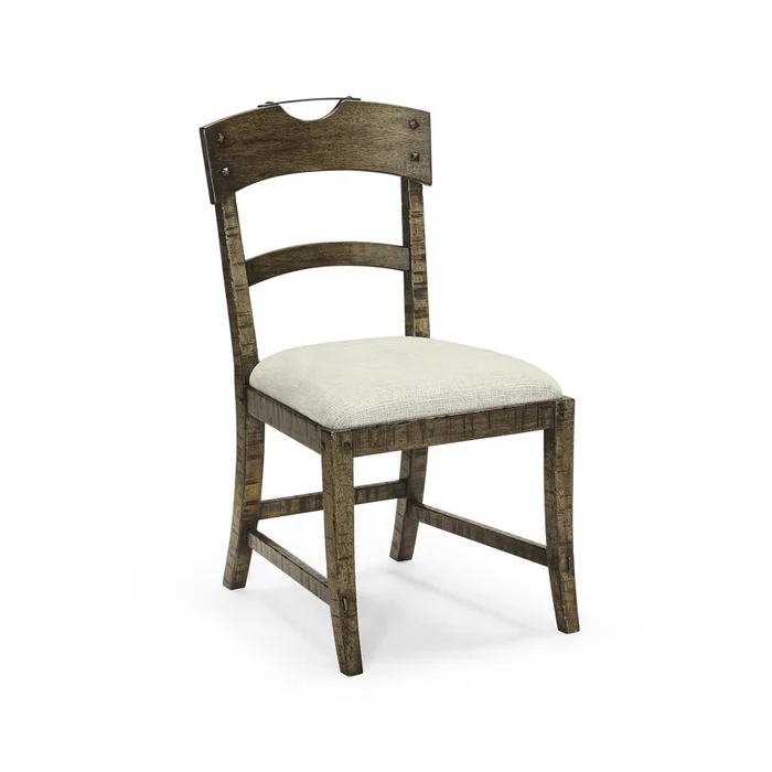 Jonathan Charles Fine Furniture – Casual Accents Dark Driftwood Planked Side Chair – 491076-SC-DTD-F400