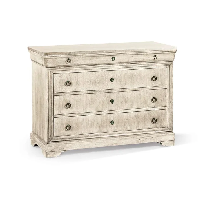 Jonathan Charles Fine Furniture – Timeless Entropy Louis Phillipe Drawer Chest in Bleached Walnut – 003-3-267-BLW