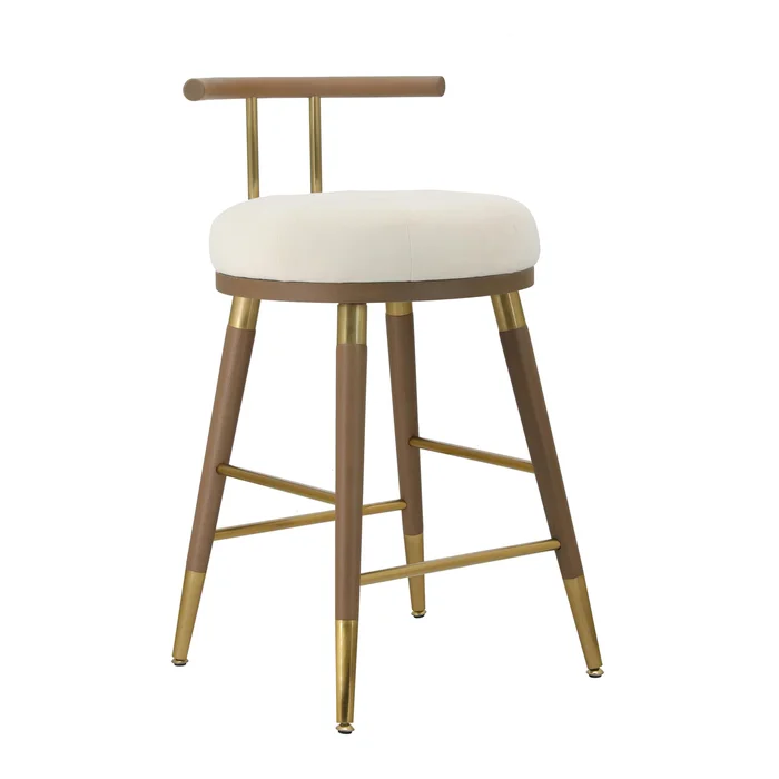 Juniper Cream Velvet Counter Stool – UK