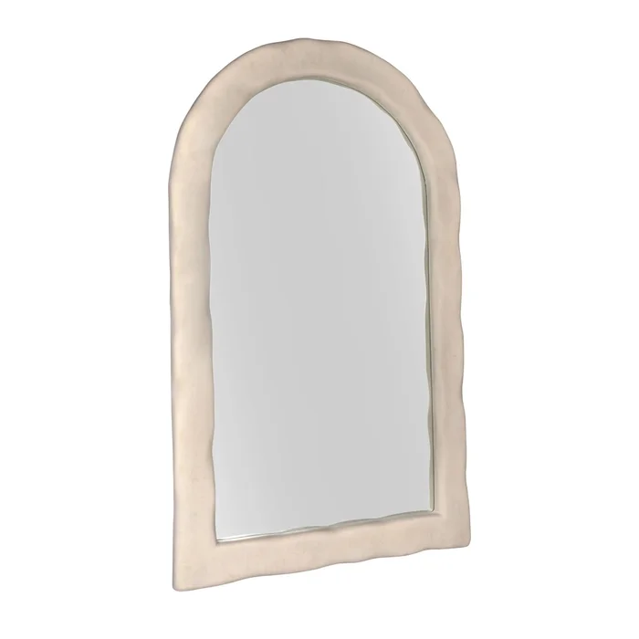 Kaia – Textured Floor Mirror – Cream