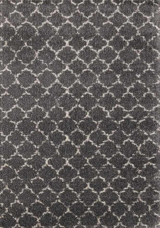 Kalora Interiors – Lane Grey Cream Lattice Luxury Rug, 710in x 112in – 336/921 240340