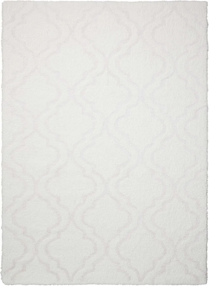 Kathy Ireland Home – Light & Airy KIT01 White 76in x 96in Rug – KIT01-99446368744 – CLOSEOUT
