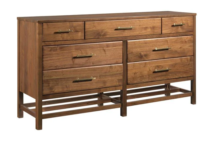 Kincaid Furniture – Monogram Walnut Wonderland Seven Drawer Dresser – 315-130