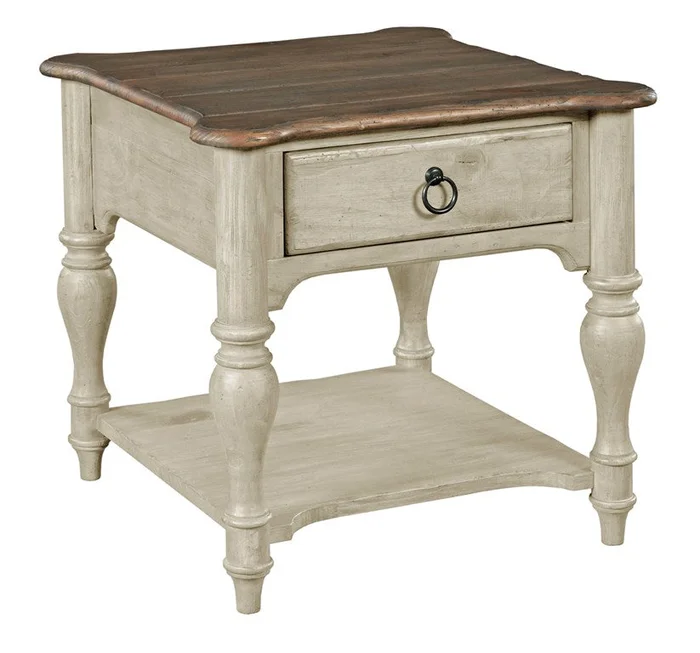 Kincaid Furniture – Weatherford Cornsilk End Table – 75-021
