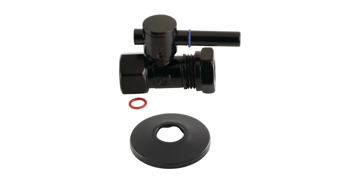 Kingston Brass 2-1/8″ High Quarter Turn Straight Stop Valve with Flange