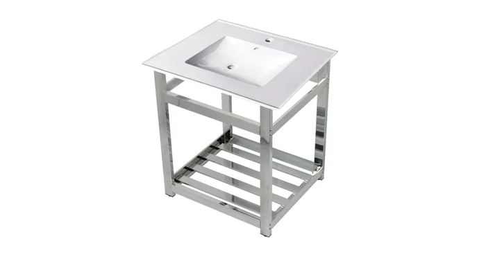 Kingston Brass 25″ Wide Ceramic Console Sink