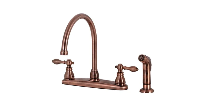 Kingston Brass American Classic 1.8 GPM Centerset Kitchen Faucet – Includes Escutcheon