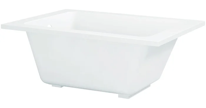 Kingston Brass Aqua Eden 48″ Drop In / Undermount Acrylic Soaking Tub with Reversible Drain and Overflow