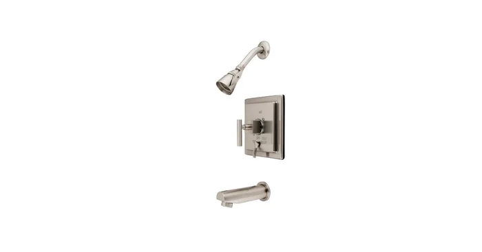 Kingston Brass Claremont Tub and Shower Trim Package with 1.8 GPM Single Function Shower Head