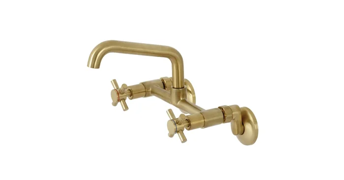 Kingston Brass Concord 1.8 GPM Wall Mounted Bridge Kitchen Faucet