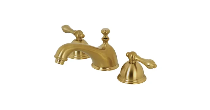 Kingston Brass Restoration 1.2 GPM Widespread Bathroom Faucet with Pop-Up Drain Assembly