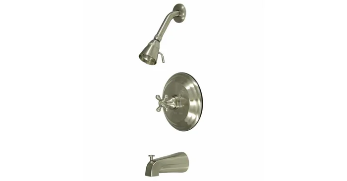 Kingston Brass Tub and Shower Trim Package with 1.8 GPM Single Function Shower Head