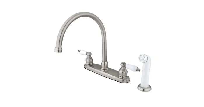 Kingston Brass Vintage 1.8 GPM Standard Kitchen Faucet – Includes Side Spray