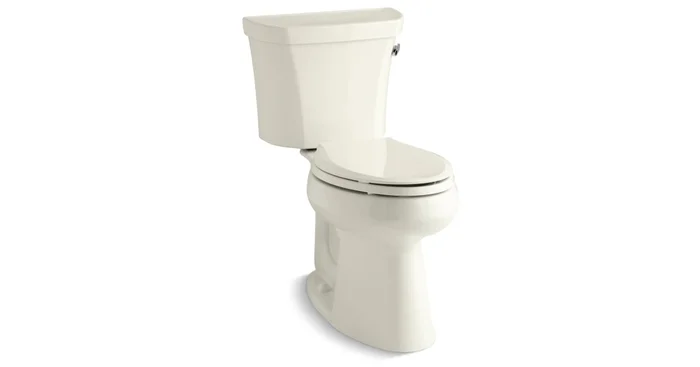 Kohler 1.28 GPF Two-Piece Comfort Height Elongated Toilet with 10″ Rough In, Right Hand Trip Lever, Insuliner and Tank Locks from the Highline Collection