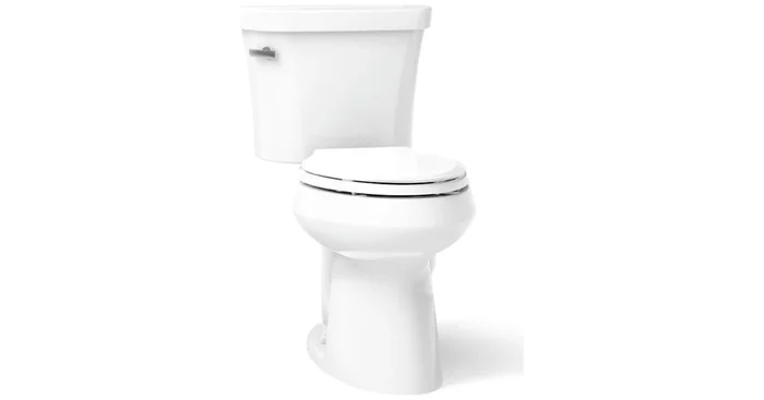 Kohler 1.28 GPF Two-Piece Comfort Height Elongated Toilet with 14″ Rough In and Tank Locks from the Highline Collection